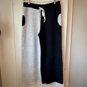 Flat White Wide Leg Sweater Pants